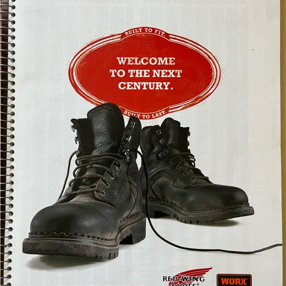 *RED WING SHOES* 2006 salesman footwear CATALOG & PRICE LIST + WORX + LETTER